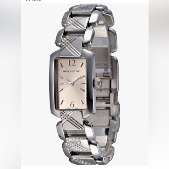 Burberry Heritage Luxury Womens Square Watch Beige Dial BU4212 7” - Picture 3 of 15
